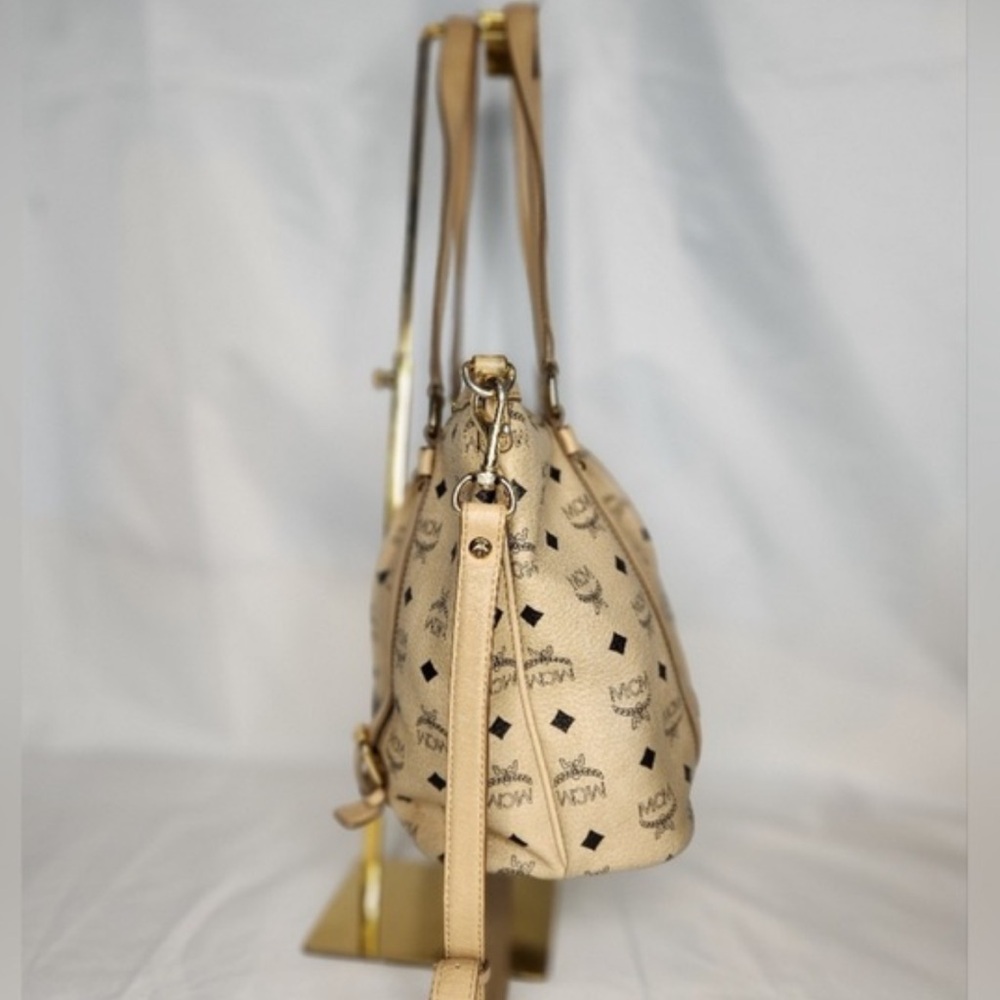 MCM Cream Viesto Two-way Crossbody Shoulder Bag - Picture 6 of 9